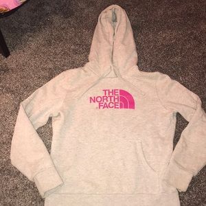 North face hooded sweatshirt